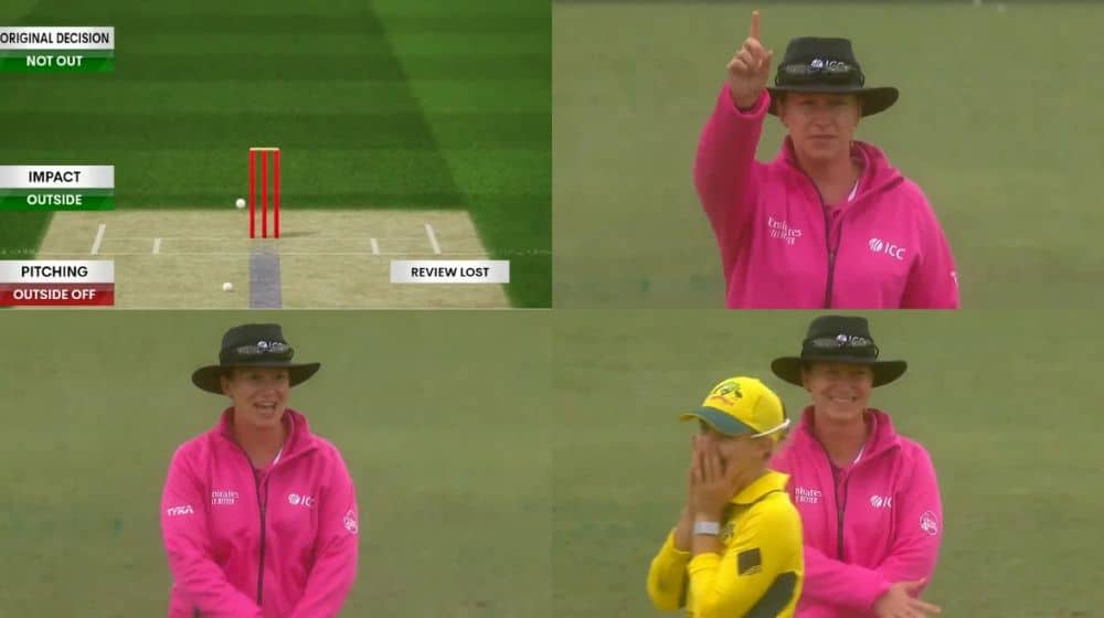 Female Umpire's DRS Review Error Causes Confusion in Cricket Match